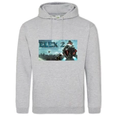 Hoodie with Print Elex 2 - 2XL grey