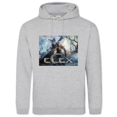 Hoodie with Print Elex Saver - 2XL grey