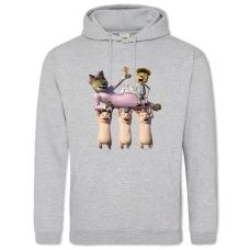 Hoodie with Print Shrek Funny Heroes - 2XL grey
