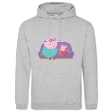 Hoodie with Print Peppa Pig Daddy Pig - 2XL grey