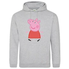 Hoodie with Print Peppa Pig Happy - 2XL grey