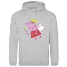 Hoodie with Print Peppa Pig Princess - 2XL grey