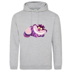 Hoodie with Print Alice In Wonderland Cheshire Cat Print - 2XL grey