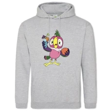 Hoodie with Print Parrot Kesha With Orange - 2XL grey