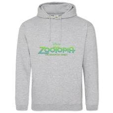 Hoodie with Print Zootopia Logo - 2XL grey