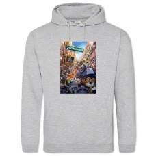 Hoodie with Print Zootopia Zootropolis - 2XL grey
