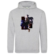 Hoodie with Print Winx Club Princess In Black - 2XL grey