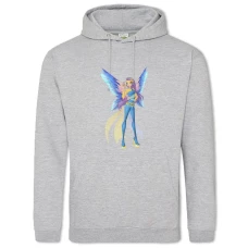 Hoodie with Print Winx Club Princess In Blue - 2XL grey