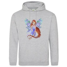 Hoodie with Print Winx Club Princess With Wings - 2XL grey