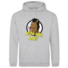 Hoodie with Print Bojack Horseman Neigh Way - 2XL grey