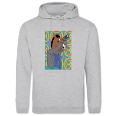 Hoodie with Print Bojack Horseman Caleidoscope - 2XL grey