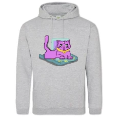 Hoodie with Print Bojack Horseman Princess Carolyn Pixel Version - 2XL grey