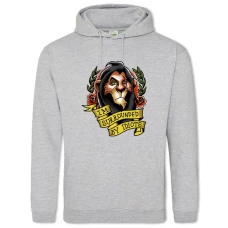 Hoodie with Print The Lion King I Am Surrounded By Idiots - 2XL grey