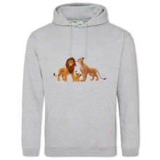 Hoodie with Print The Lion King Family - 2XL grey