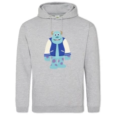 Hoodie with Print Monsters Inc James P Sullivan Art - 2XL grey