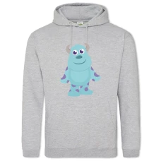 Hoodie with Print Monsters Inc James P. Sullivan Cute - 2XL grey