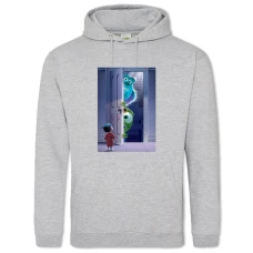 Hoodie with Print Monsters Inc Door - 2XL grey