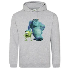 Hoodie with Print Monsters Inc Friendly Heroes - 2XL grey