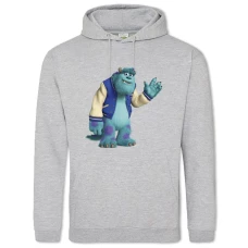 Hoodie with Print Monsters Inc James P. Sullivan Hello - 2XL grey