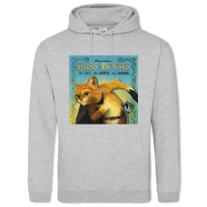 Hoodie with Print Puss In Boots Main Theme - 2XL grey
