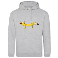 Hoodie with Print Catdog Heroes - 2XL grey