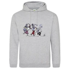 Hoodie with Print The Nightmare Before Christmas Heroes - 2XL grey