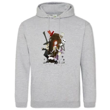 Hoodie with Print The Nightmare Before Christmas Characters - 2XL grey