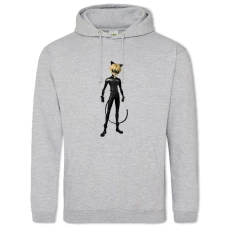 Hoodie with Print Miraculous Cat Noir - 2XL grey