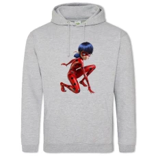 Hoodie with Print Miraculous Ladybug Hero - 2XL grey