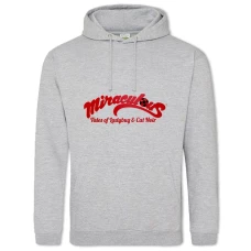 Hoodie with Print Miraculous Logo - 2XL grey