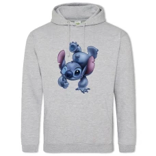 Hoodie with Print Lilo & Stitch Cute - 2XL grey
