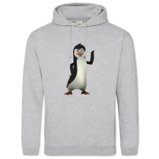 Hoodie with Print Madagascar Penguin - 2XL grey