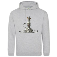 Hoodie with Print Madagascar Martin - 2XL grey