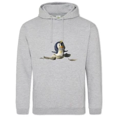 Hoodie with Print Masha And The Bear Penguin - 2XL grey