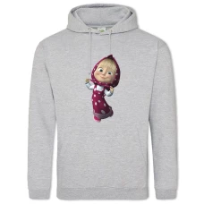 Hoodie with Print Masha And The Bear Masha Sweetheart - 2XL grey