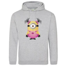 Худи с принтом Гадкий Я Миньоны Девушка - 2XL серый