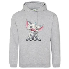 Hoodie with Print Moana Little Pig - 2XL grey