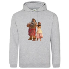 Hoodie with Print Moana Heroes - 2XL grey