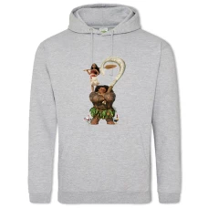 Hoodie with Print Moana Main Characters - 2XL grey