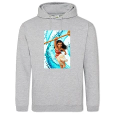 Hoodie with Print Moana Power - 2XL grey