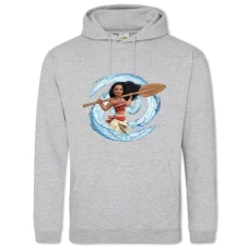 Hoodie with Print Moana Power Girl - 2XL grey