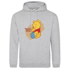 Hoodie with Print Winnie-The-Pooh Bear - 2XL grey