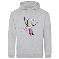 Hoodie with Print Oggy Et Les Cafards Funny Hero - 2XL grey
