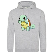 Hoodie with Print Pokemons Cute Squirtle - 2XL grey