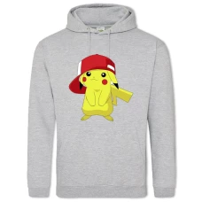 Hoodie with Print Pokemons Pikachu - 2XL grey