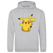 Hoodie with Print Pokemons Little Pikachu - 2XL grey