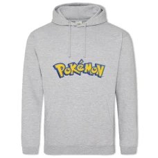 Hoodie with Print Pokemons Logo - 2XL grey