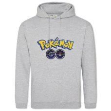 Hoodie with Print Pokemons Go Logo - 2XL grey
