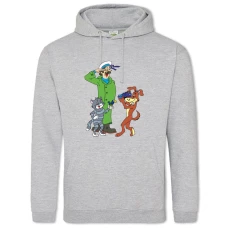 Hoodie with Print Buttermilk Heroes - 2XL grey