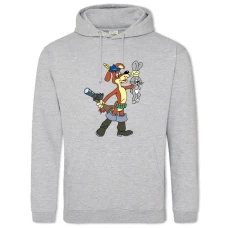 Hoodie with Print Buttermilk Ball And Hare - 2XL grey